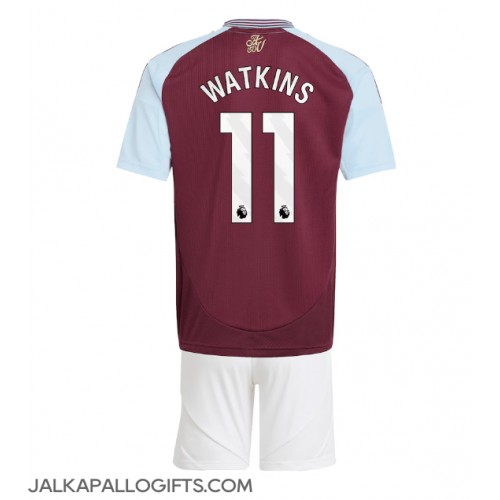 Aston Villa Ollie Watkins #11 Koti Peliasu Lasten 2024-25 Lyhythihainen (+ Lyhyet housut)